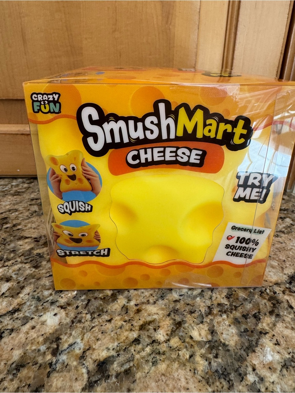 Cheese Squishy Toy - Yellow RMS - Picture 1 of 4